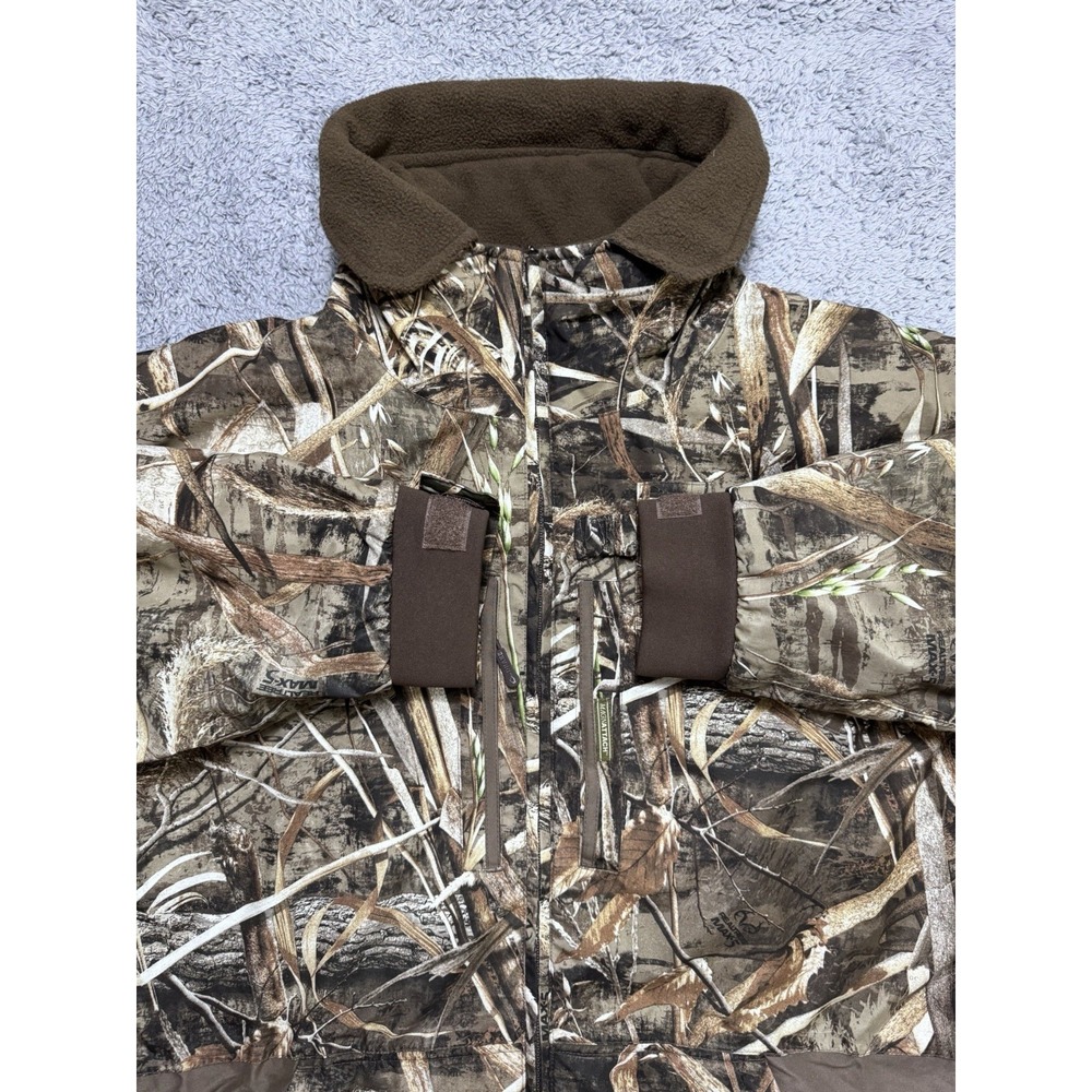 Drake Waterfowl Systems Camo Realtree Max5 Full Zip Magnattach Jacket XL Hunting